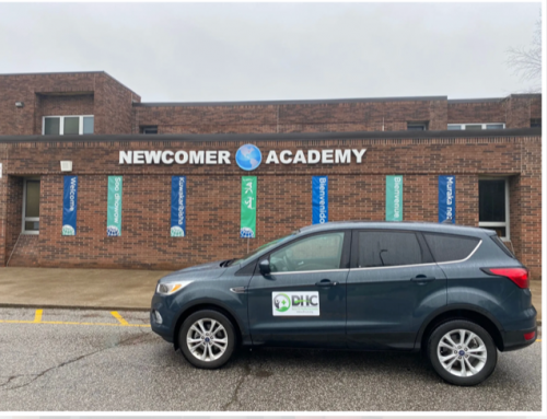 DHC Delivers Products for Newcomer Academy Nurse
