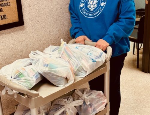 Hygiene supplies delivered to Camp Taylor Elementary School.